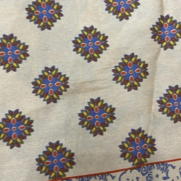 DRESS FORUM multicolored bohemian print satin skirt size medium - Picture 3 of 7